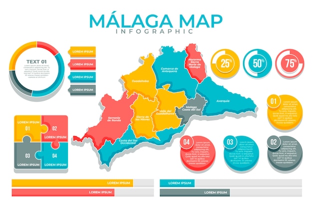 Vetor grátis modelo de mapa plano de méxico