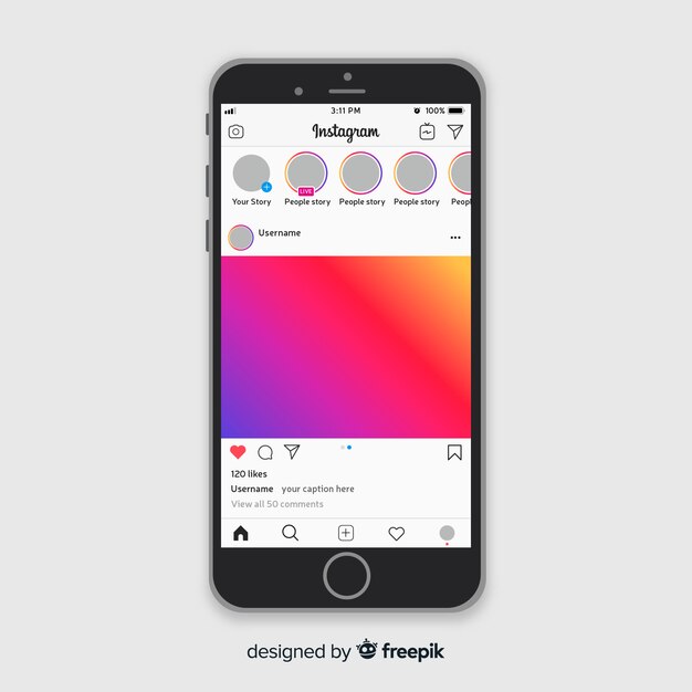 Modelo de moldura de foto do Instagram
