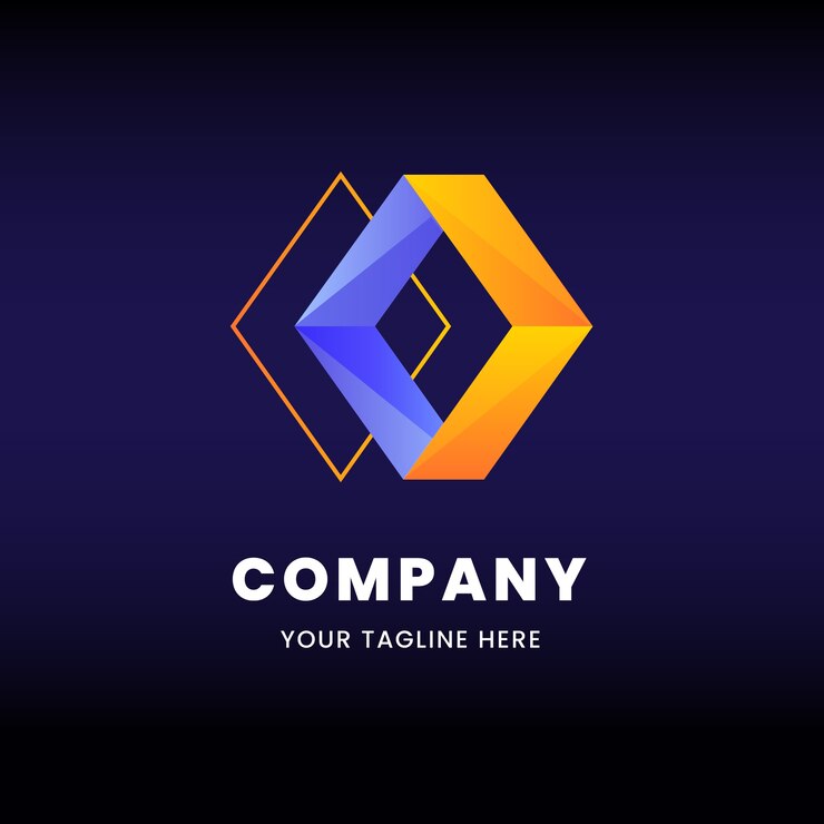 Vetor grátis modelo de negócios de logotipo de formas de diamante