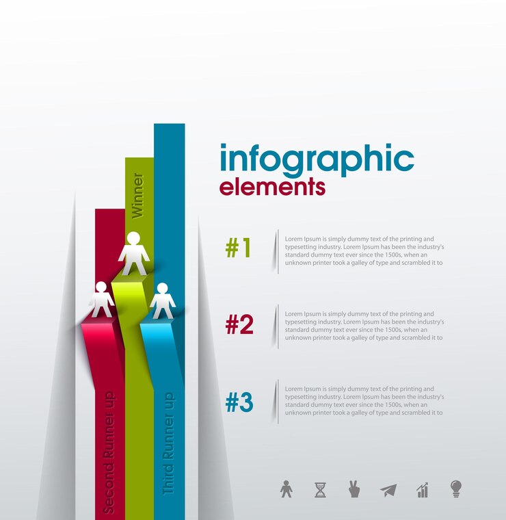 Vetor grátis modelo de negócios de vetor abstrato infográfico