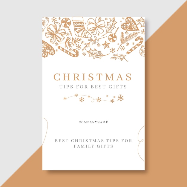 Modelo de postagem de blog festivo de natal