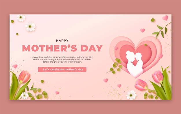 Modelo de postagem de mídia social para comemoração do dia das mães