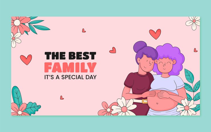 Vetor grátis modelo de postagem de mídia social plana para celebração do dia internacional das famílias