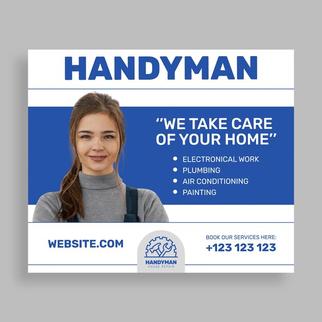Modelo de postagem do Facebook Handyman