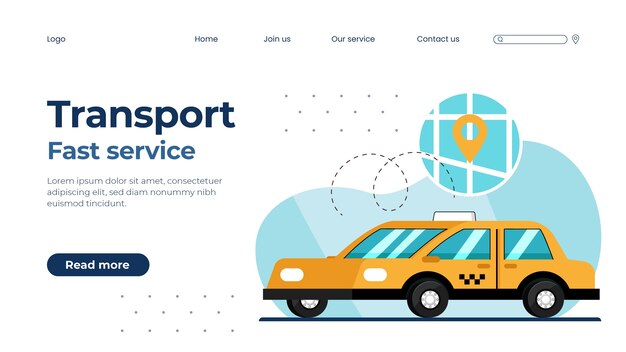Modelo de transporte desenhado à mão