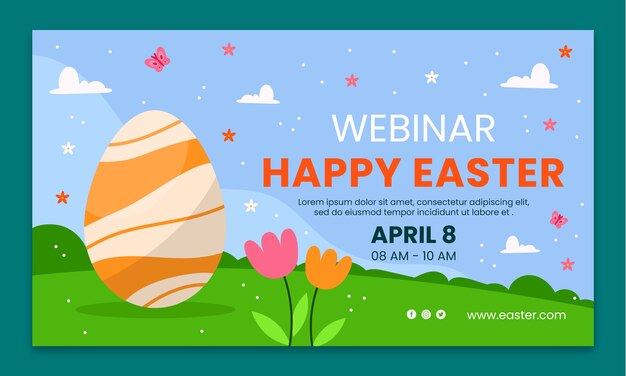 Modelo de webinar para celebração da páscoa