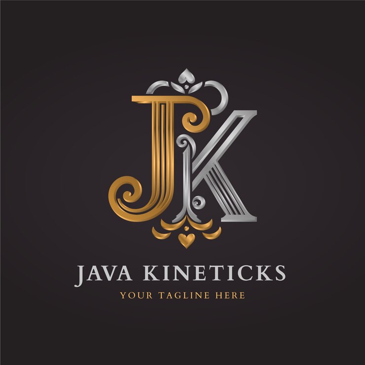 Vetor grátis modelo do logotipo da antiga letra maiúscula jk