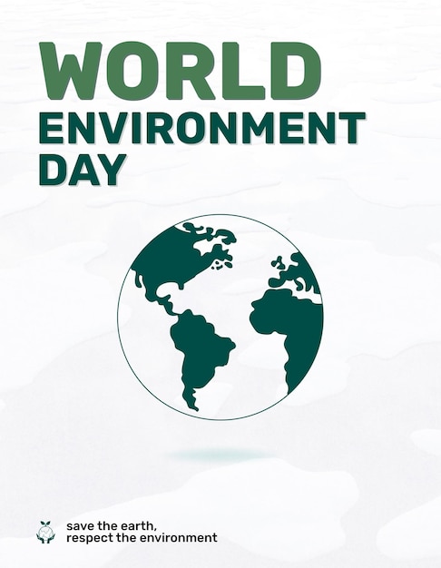 Modelo editável de folheto do dia mundial do meio ambiente