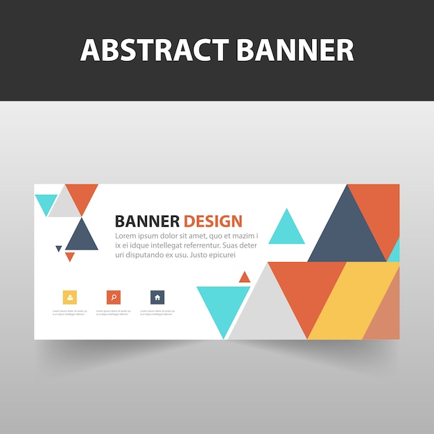 Modelo infográfico de negócios de triângulo abstrato colorido