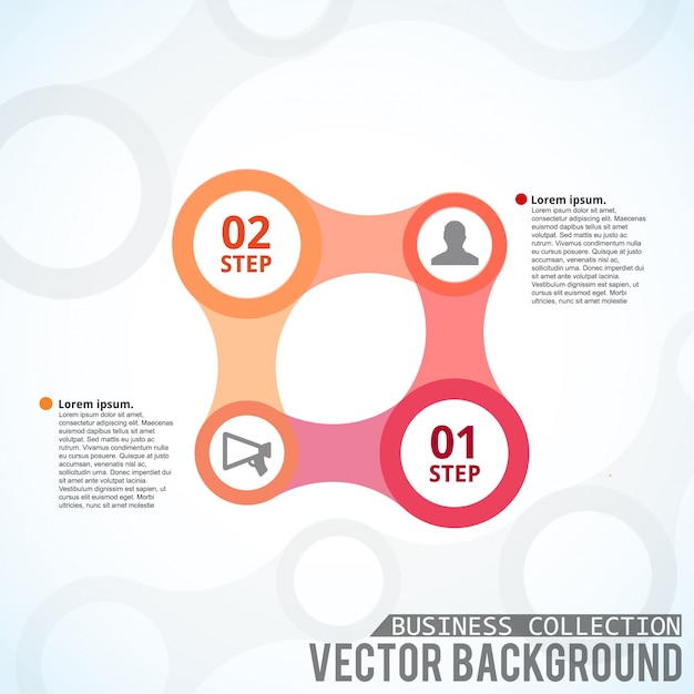 Vetor grátis modelo infográfico quadrado