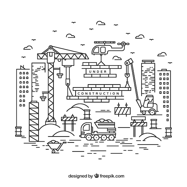 Modelo plano em construção