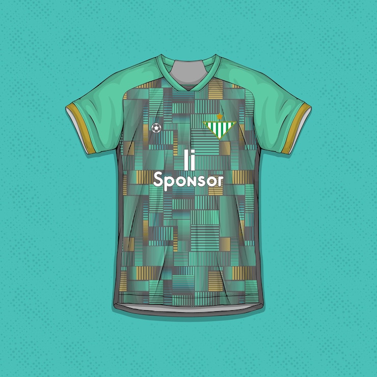 Vetor grátis modelos de camisa de futebol profissional vetores de vestuário esportivo de alta qualidade