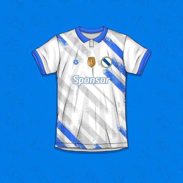 Modelos de camisas de futebol profissional Texturas de camisas atléticas de alta qualidade