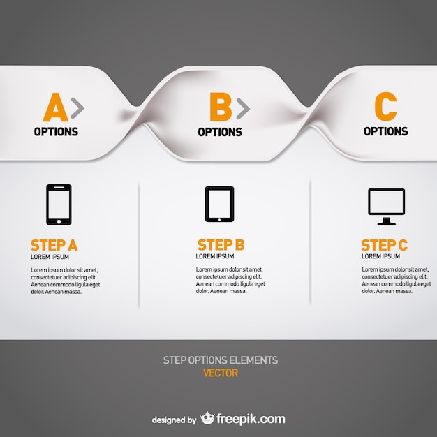 Molde do menu infografia livre