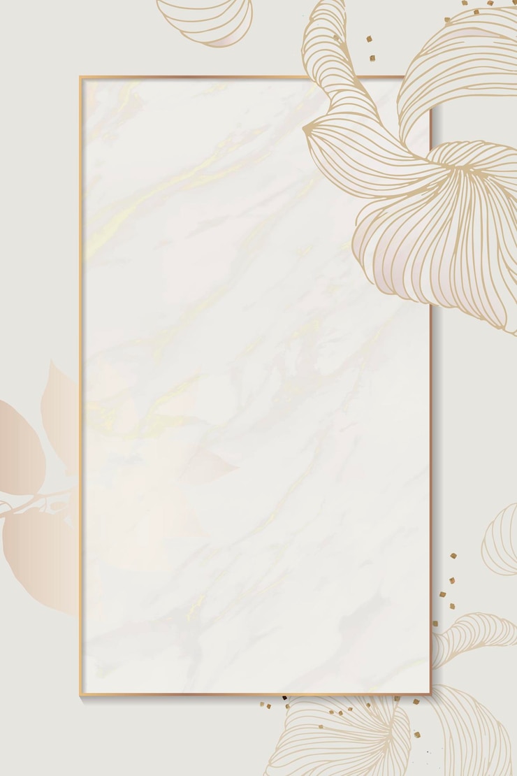 Vetor grátis moldura retangular floral dourada