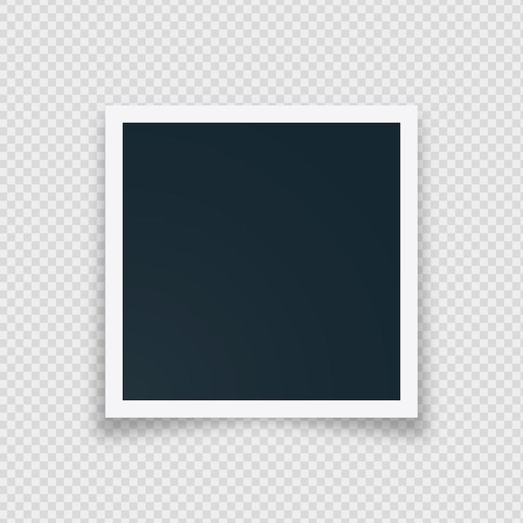 Molduras para fotos instantâneas em branco