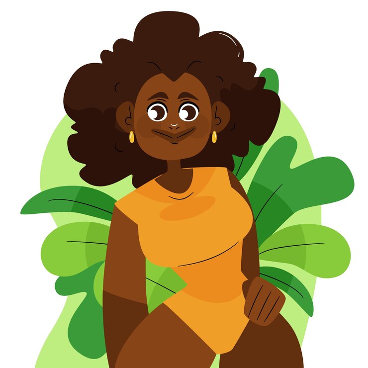 Vetor grátis mulher jovem em ilustração de biquíni