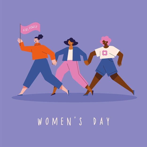 Mulheres Cartão do dia