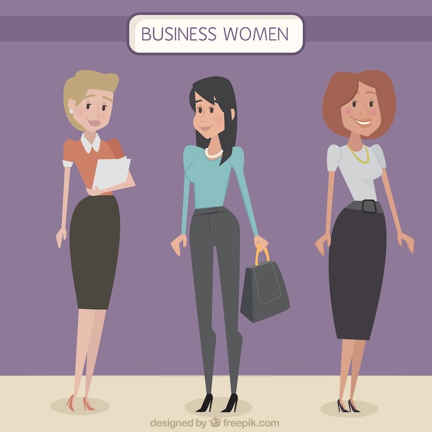 Mulheres de negócios elegantes