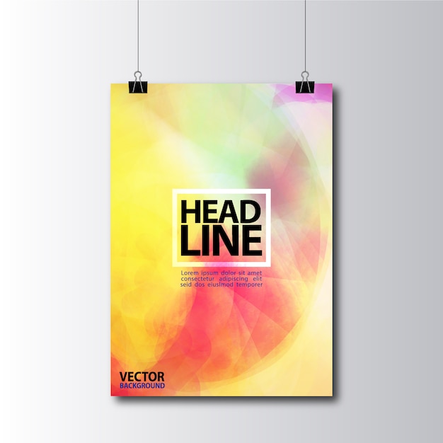 Multicolor poster design