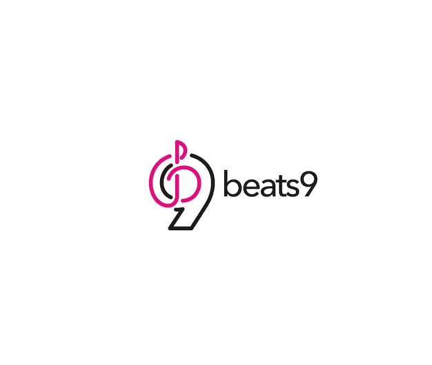 Vetor grátis music beats logotipo identidade de marca design de vetor corporativo