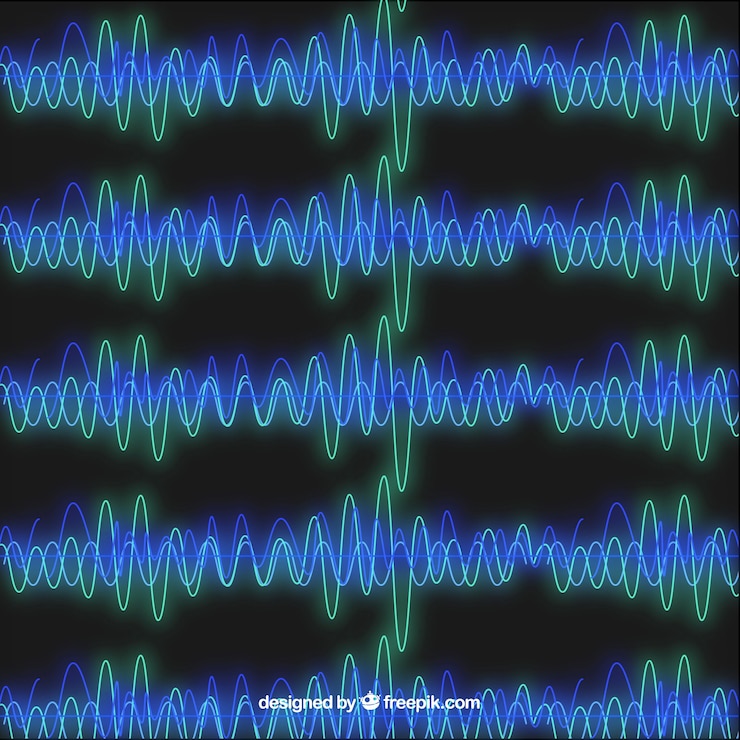 Vetor grátis música sem emenda abstrato