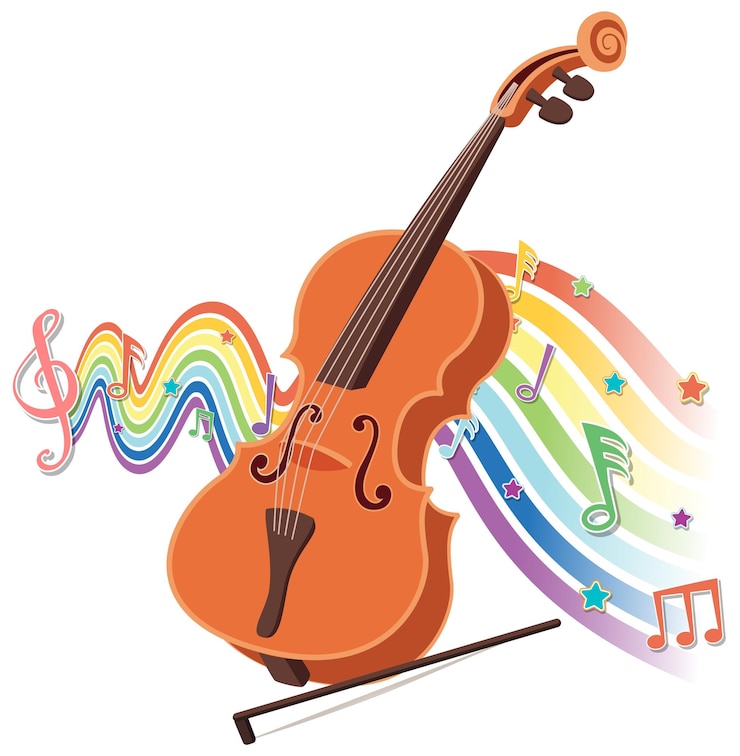 Vetor grátis música sinfônica colorida e harmonia