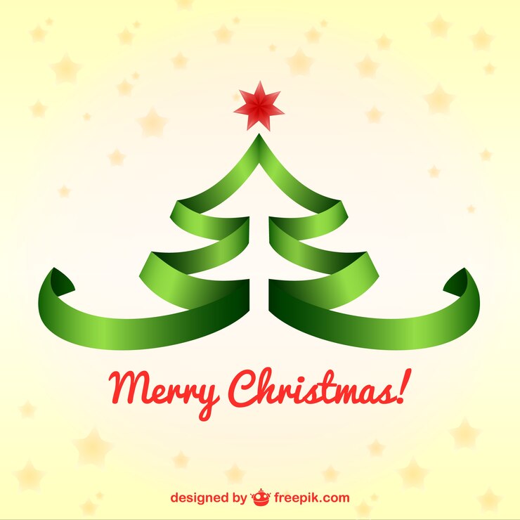 Vetor grátis natal com rendas árvore de natal