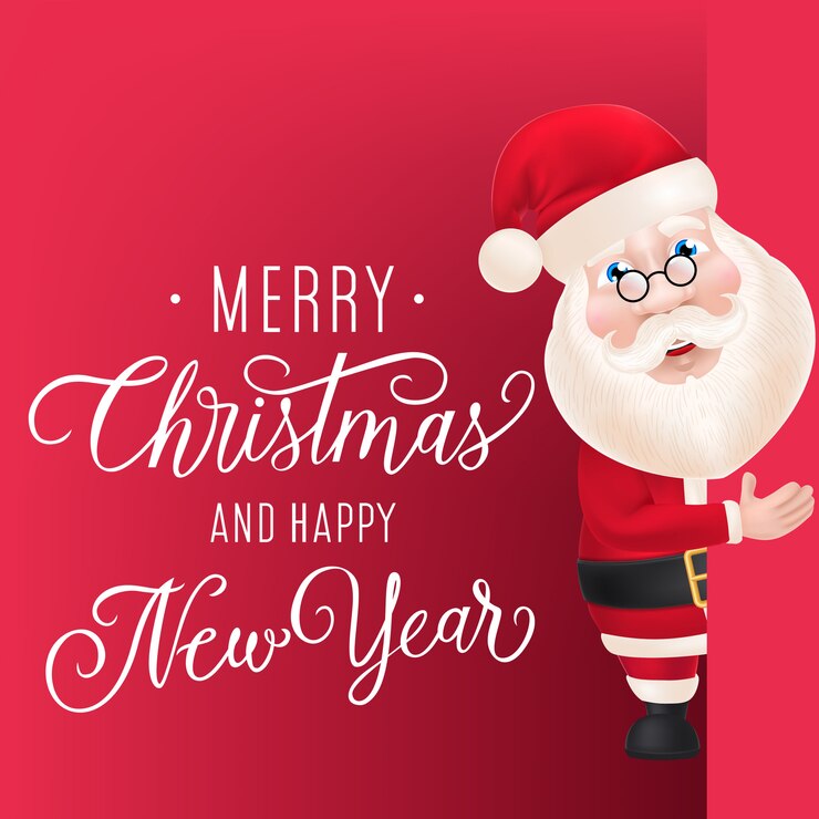 Vetor grátis natal e ano novo flyer design