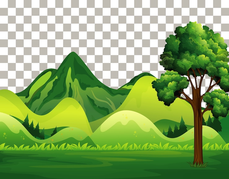 Vetor grátis natureza paisagem ao ar livre