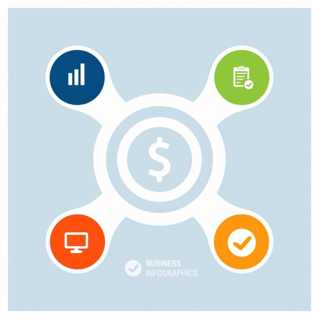 Vetor grátis negócios económico infográfico