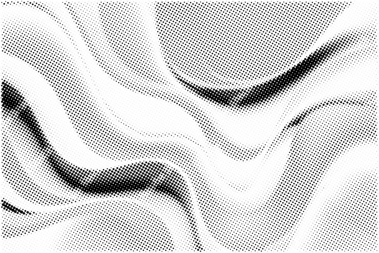 Vetor grátis negro e branco abstrato grunge padrão de meia-tonalidade textura de fundo