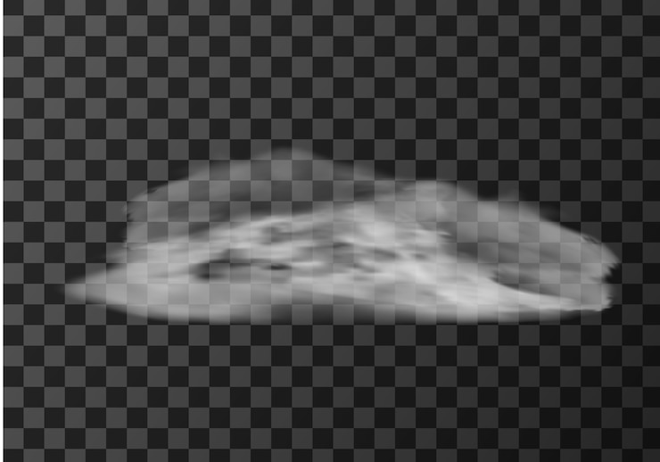 Vetor grátis nevoeiro ou fumaça textura realista, nuvem de vapor, névoa