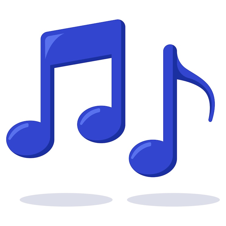 Vetor grátis notas music beam e quaver