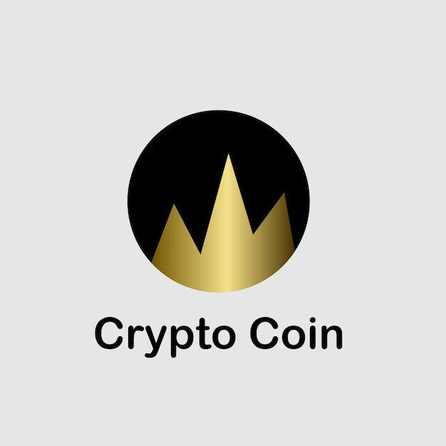 Novo design do logotipo do bitcoin da moeda criptográfica