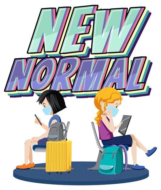 Novo logotipo de letras desenhadas à mão normal