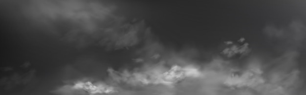 Vetor grátis nuvens de névoa de fumaça ou fundo monocromático do céu