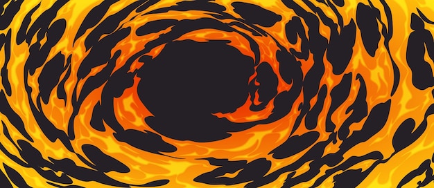 Vetor grátis o fundo abstrato com redemoinhos do fogo do círculo