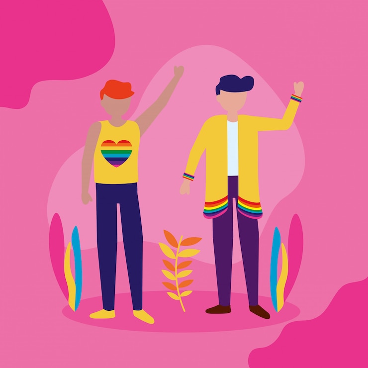 Vetor grátis o projeto lgbtq da comunidade queer