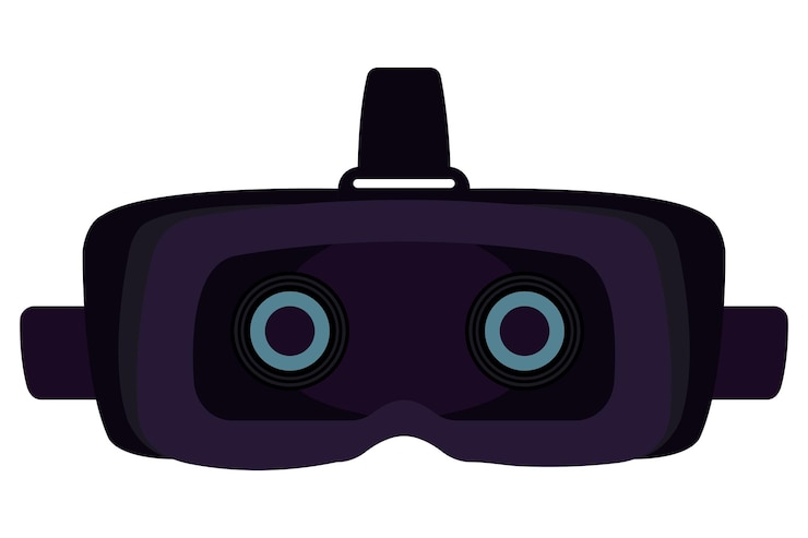 Vetor grátis óculos de proteção de tecnologia vr