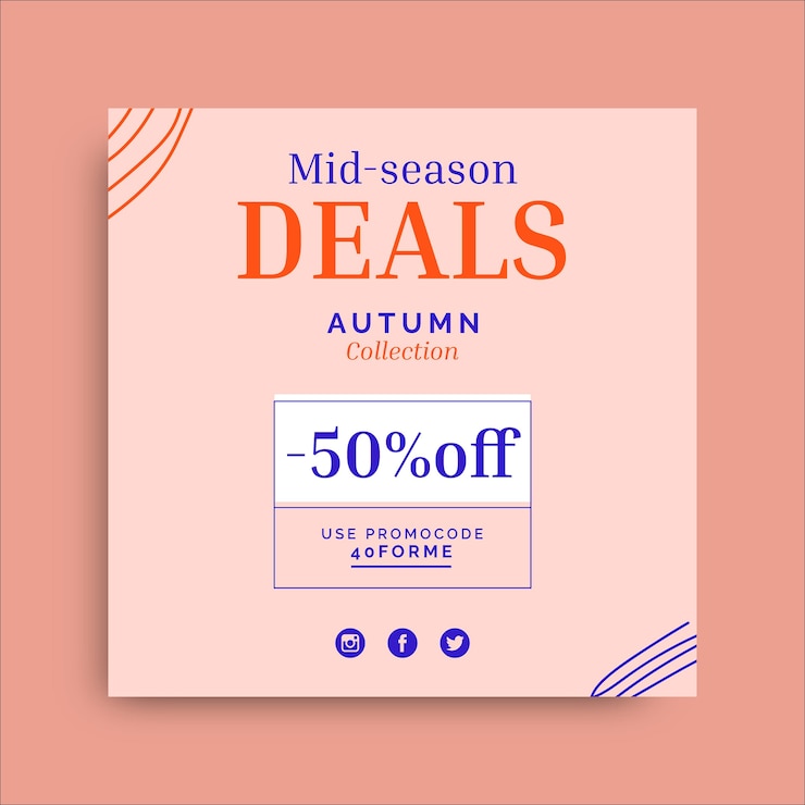 Vetor grátis ofertas de oferta duotone post no facebook