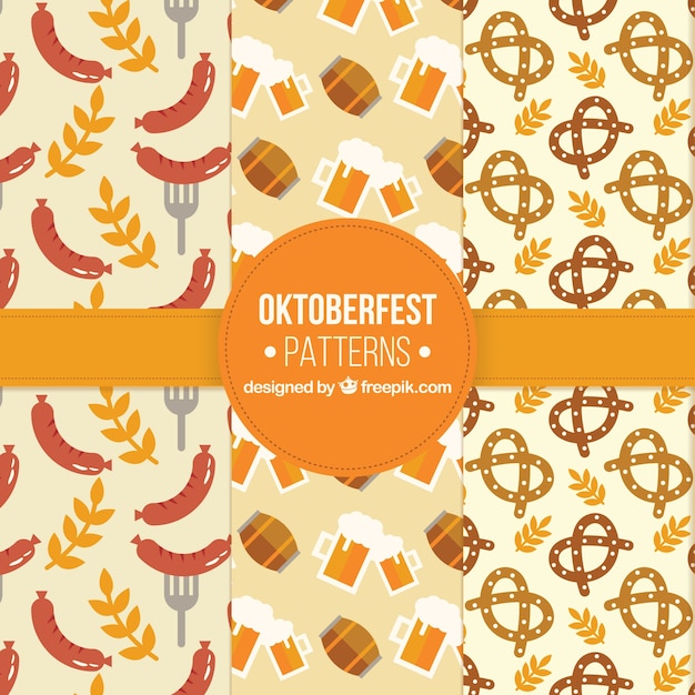 Oktoberfest, três padrões planos