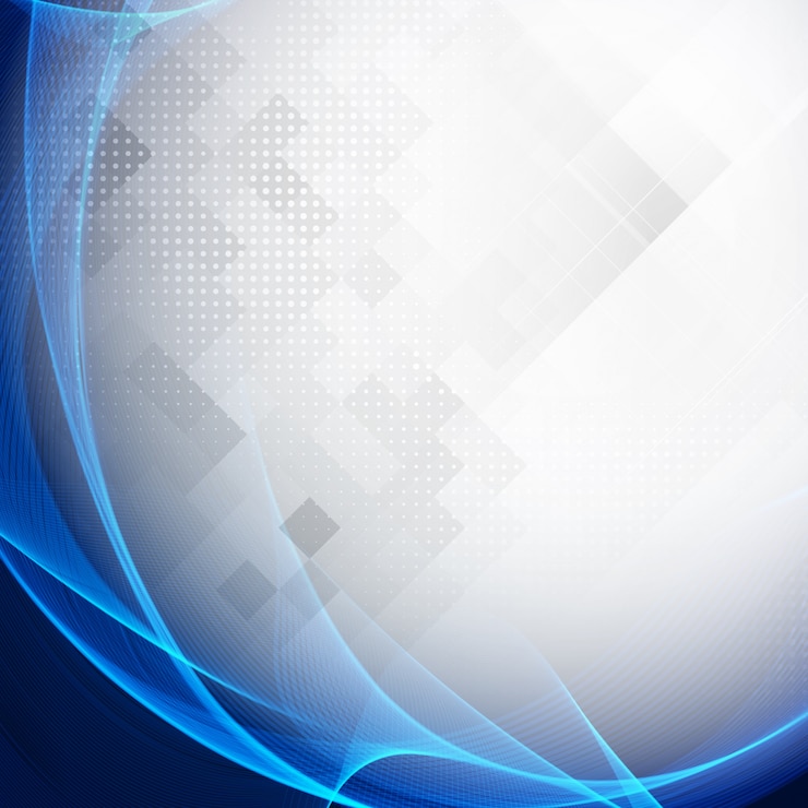 Vetor grátis onda azul moderna abstrata em fundo geométrico