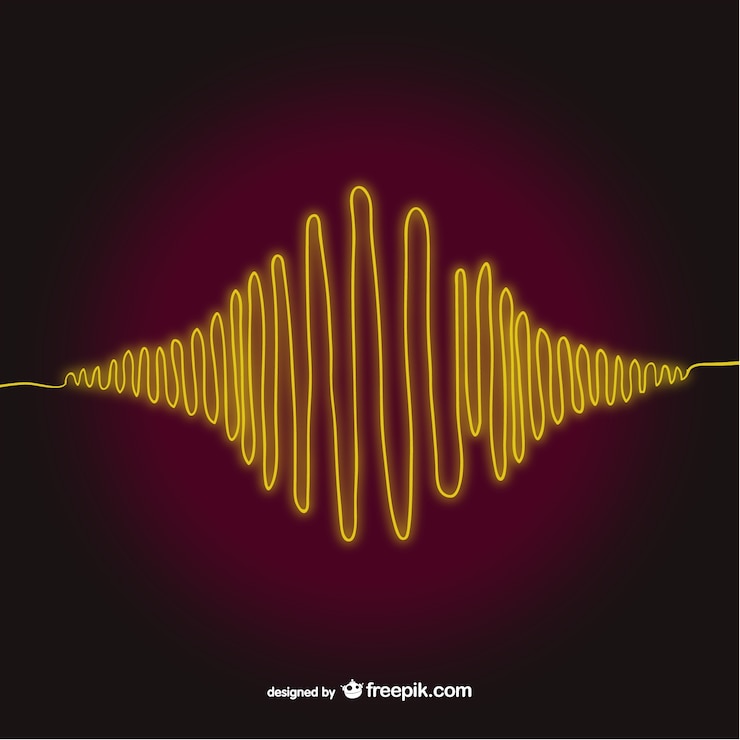 Vetor grátis onda sonora vetor arte