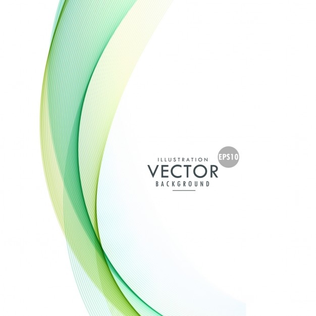 Vetor grátis onda verde limpo vertical fundo elegante