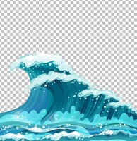 Vetor grátis ondas gigantes do mar
