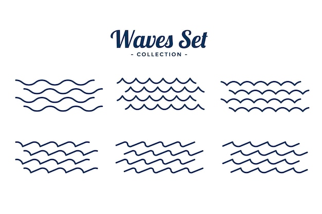 Vetor grátis ondulações de ondas de água de estilo diferente espirram fundo