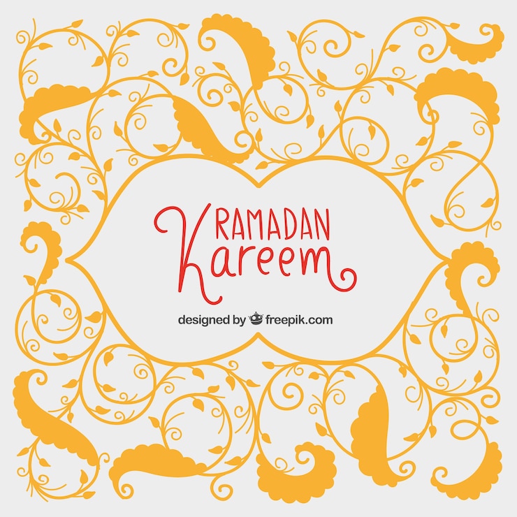 Vetor grátis ornamental ramadan kareem fundo