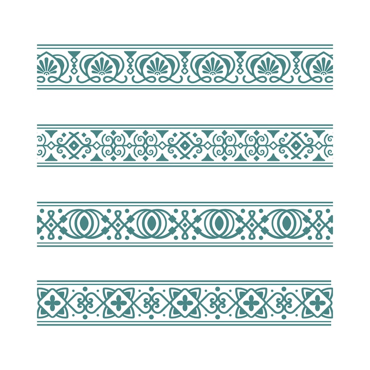 Vetor grátis ornamentos desenhados à mão.