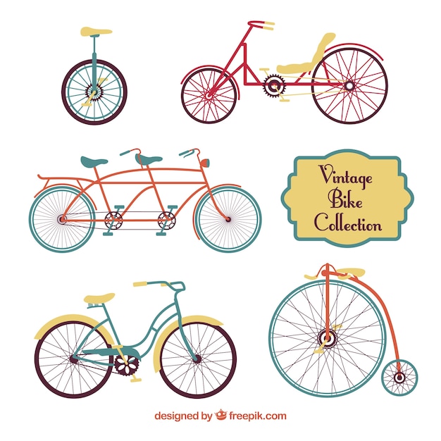 Pacote de bicicletas vintage